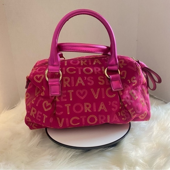 Victoria’s Secret Pink Y2K Monogram Satchel Hand Purse - Picture 5 of 7